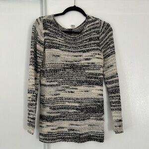 Black and white sweater